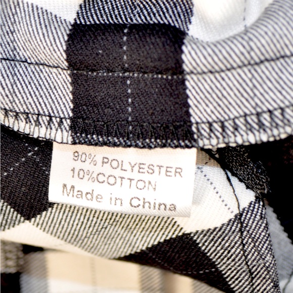 NWT Ochenta Black and White Plaid Pleated Heavy Material Skirt Women’s Size 4 - Picture 8 of 8